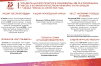 Праздничные мероприятия в ознаменование 75-й годовщины победы в ВОВ
